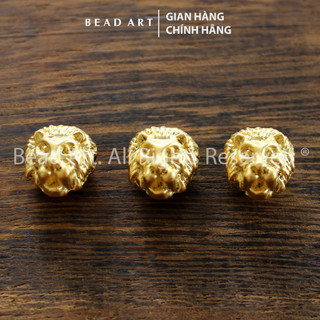 [1 Cái] 12x11MM Charm Sư Tử Mạ Vàng 24K Thổ Nhĩ Kì, Phối Vòng Tay Phong Thuỷ, Chuỗi Hạt, Charm Lẻ - Bead Art