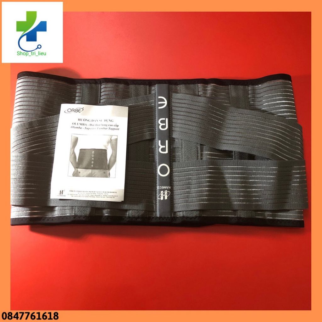 Đai thắt lưng cao cấp Olumba Orbe hỗ trợ đau lưng, thoái hóa, thoát vị đĩa đệm
