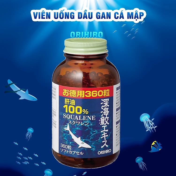 Viên Uống Sụn Vi Cá Mập Orihiro Squalene, Bổ Xương Khớp