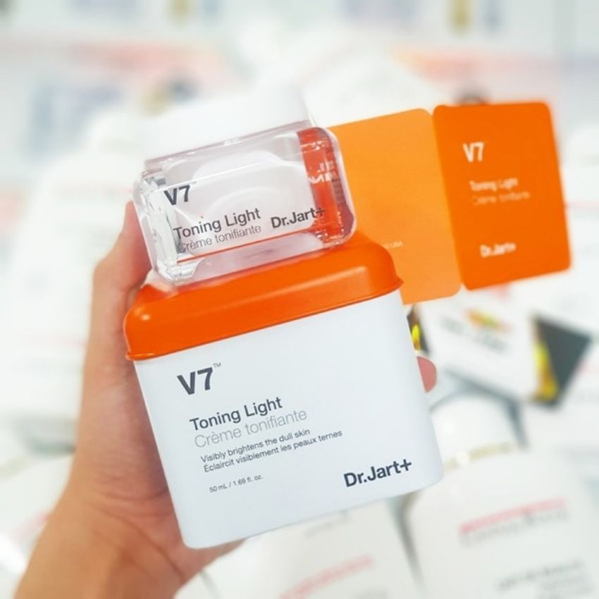 Kem dưỡng trắng da mặt V7 Toning Light Dr.Jart+, dưỡng ẩm phục hồi và tái tạo da chính hãng Hàn Quốc