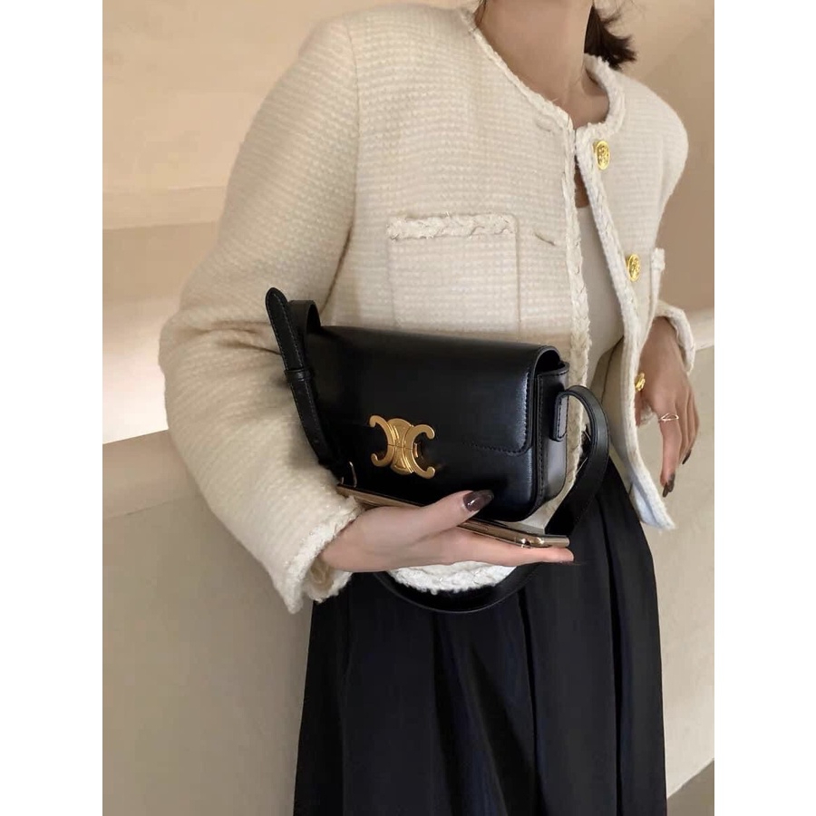 Túi xách nữ đeo vai, túi ce.line kẹp nách loại xịn chất siêu đẹp size 20 - Kiên túi