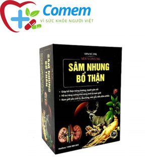 Sâm nhung bổ thận Hiệu quả cho cả nam và nữ giúp bồi bổ cơ thể khỏe mạnh Hộp 30 viên