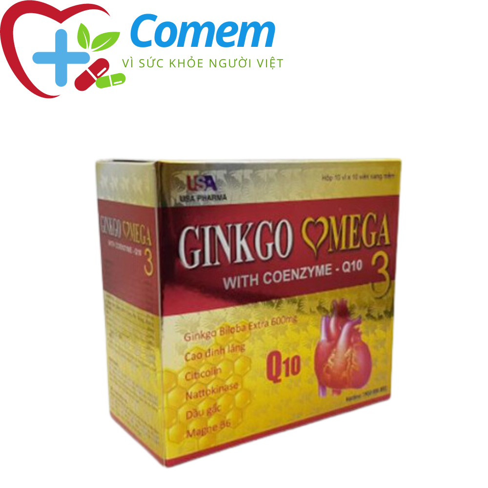 Viên Uống Bổ Não GINKGO OMEGA 3 With Coenzyme Q10