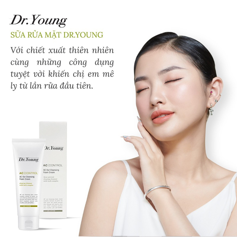 SỮA RỬA MẶT LÀM SẠCH SÂU, NGĂN NGỪA MỤN DR.YOUNG AC|CONTROL AC OUT CLEANSING FOAM CREAM