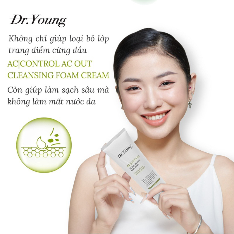 SỮA RỬA MẶT LÀM SẠCH SÂU, NGĂN NGỪA MỤN DR.YOUNG AC|CONTROL AC OUT CLEANSING FOAM CREAM