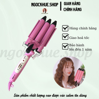 Máy uốn xoăn sóng 3 lọn, máy uốn xoăn sóng biển - Ngọc Khuê Shop