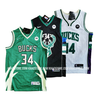 Áo bóng rổ Nba Jersey Bucks 34 hiphop kpop Thun ba lỗ unisex nam nữ big over size thể thao gym Áo bóng chày