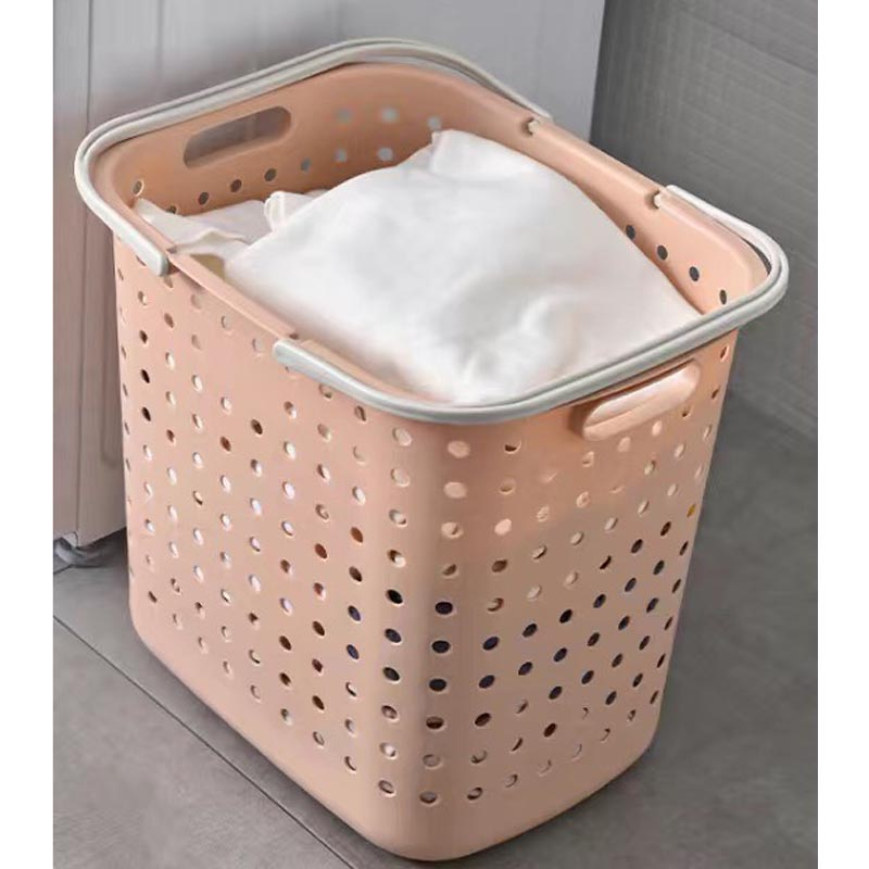 Giỏ đựng quần áo có quai xách nhựa size 42x31x37 cm màu ngẫu nhiên