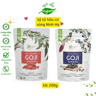 Hắc kỷ tử hoang dã - kỷ tử đỏ hữu cơ Organic Life/C'LaVie - dùng ăn liền, nấu ăn, pha trà, nấu chè dưỡng nhan