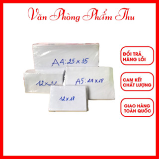 Bao bì thư trắng 12x18 - 12x22 - Xấp 100 Cái, có keo 2 mặt