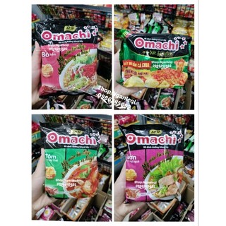 (10Gói) Mì Omachi Bò, Sườn, Spagheti, Chua cay 80g