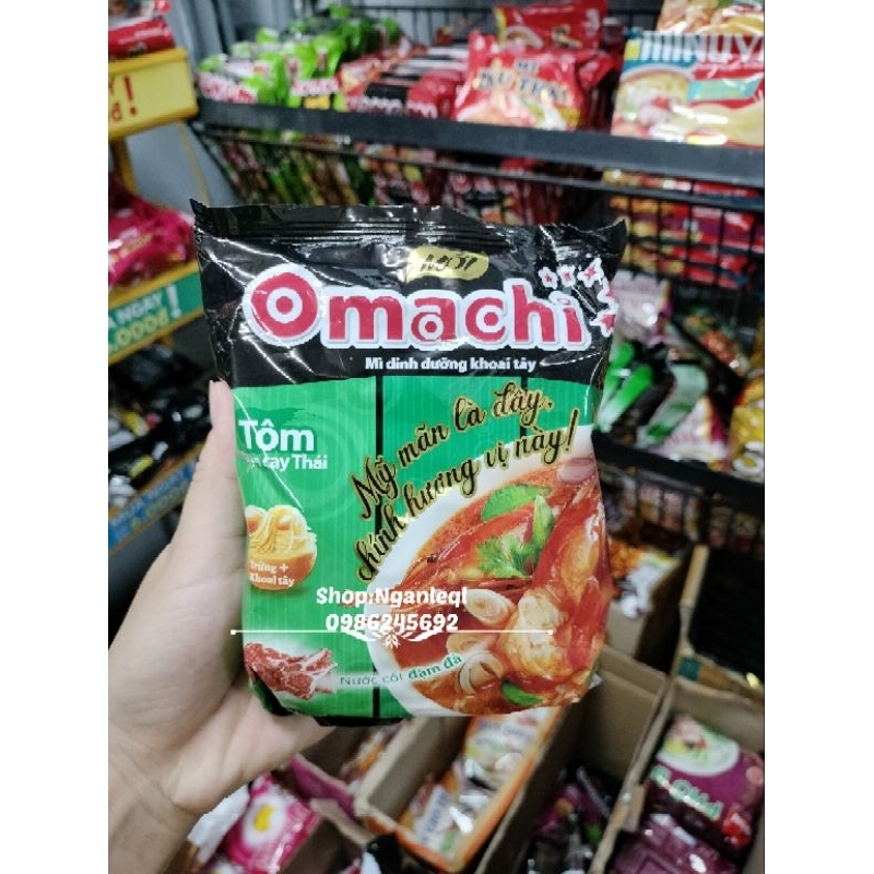 Mì Omachi Bò, Sườn, Spagheti, Chua cay 80g