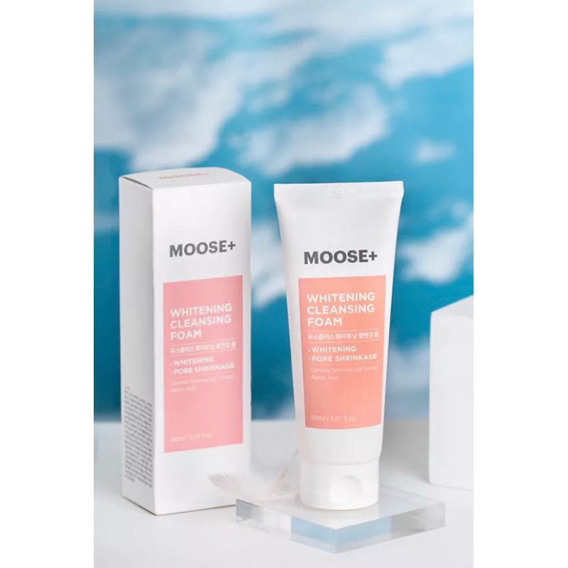 Sữa rửa mặt trắng da Moose+ Whitening Cleasing Foam 150ml