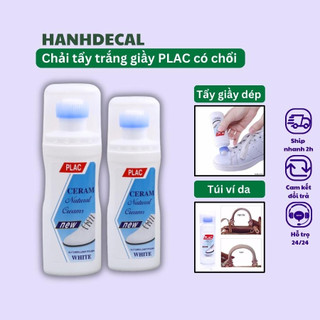 Chai Tẩy Trắng Giày Dép, Chai Xịt Tẩy Giày Plac Kèm Đầu Chùi Bàn Chải Dung Tích 75ml hanhdecal1