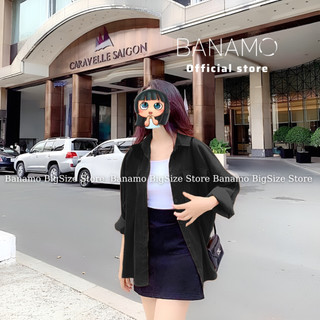 Áo sơ mi áo khoác nhung tăm dáng rộng màu hồng kem đen nâu phong cách ulzzang thời trang Banamo Fashion 351