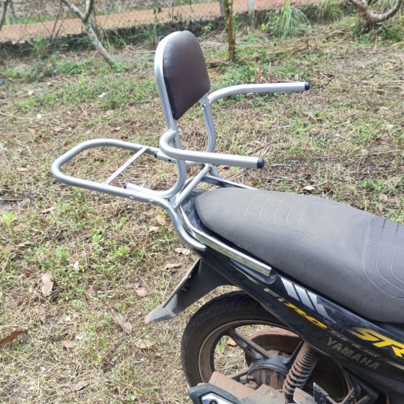 Baga phượt cho xe Sirus Fi cản inox .Mẫu mới có thể tháo rời tay vịn