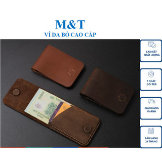 Ví Mini nam DA BÒ  BẢO HÀNH 2 NĂM FULL HỘP