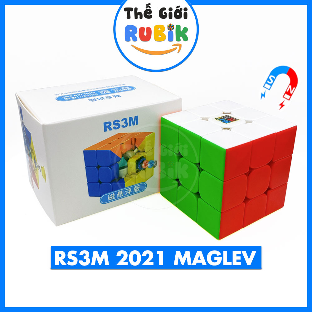 Rubik 3x3 MoYu RS3M 2021 Maglev Có Nam Châm RS3 M Maglev 2021 Stickerless | The Gioi Rubik