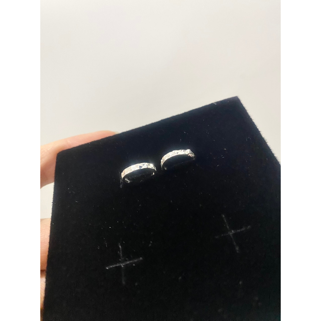 Khuyên tai Bạc ta bấm phay sáng Nam và Nữ cá tính ByDUM