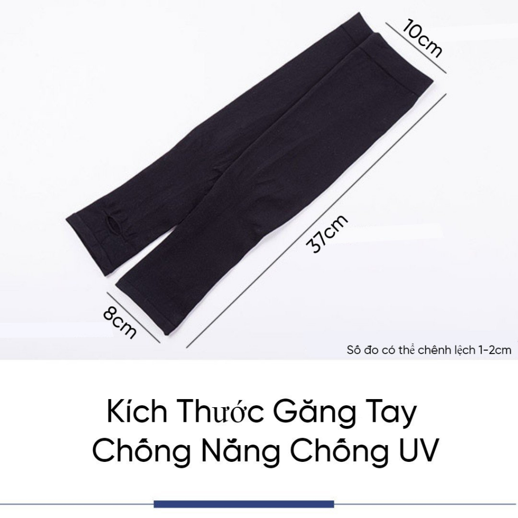Găng tay chống nắng chống UV dài xỏ ngón vải băng Fashion - Bao tay vải băng dài xỏ ngón cao cấp