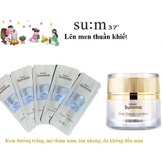 Combo 10 gói kem dưỡng sáng da Losec Summa Su:m 37 Elixir Crem Lumière date 2024