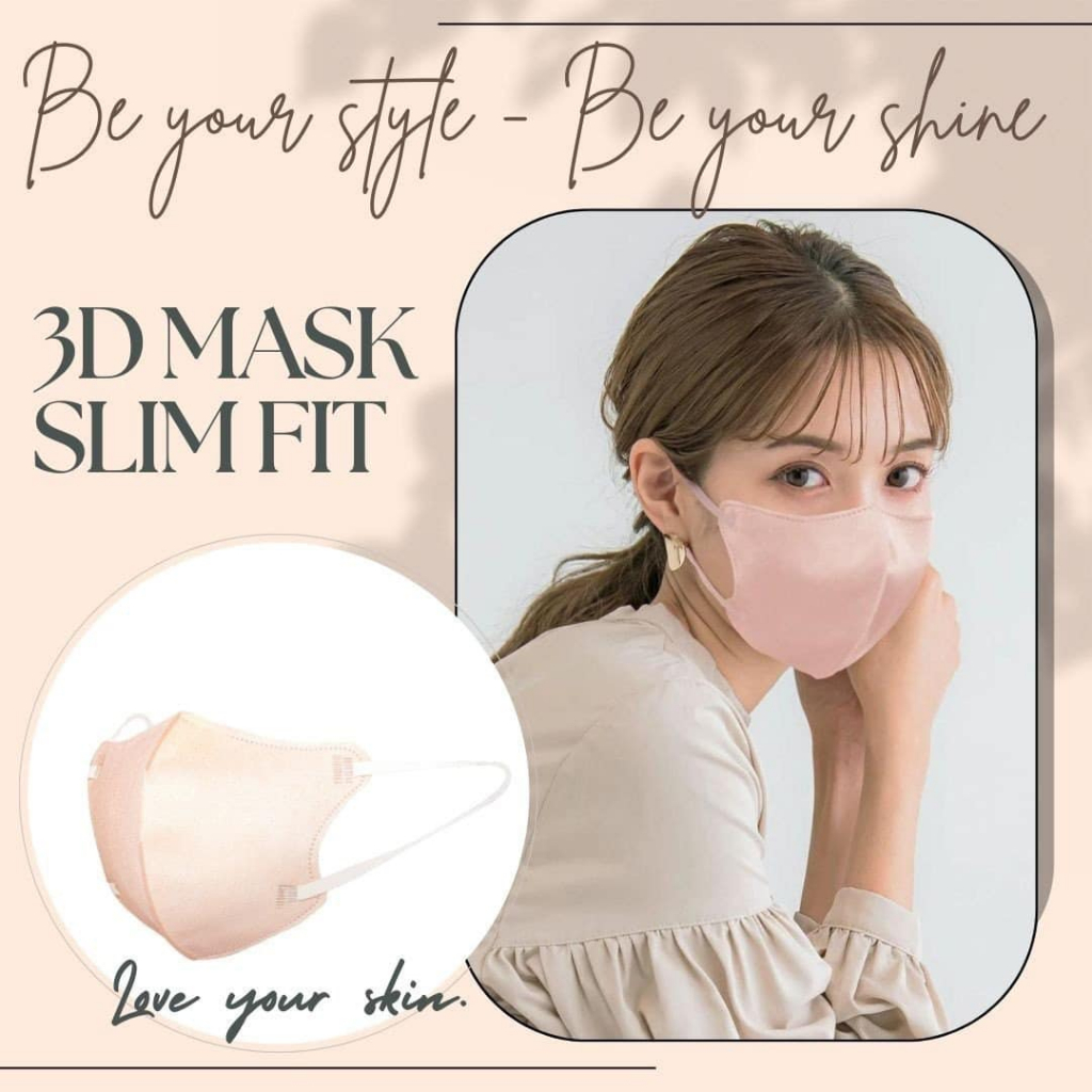 [ Combo 5 túi ] Khẩu trang y tế 3 lớp kháng khuẩn  3d Mask SlimFit Famapro cao cấp bịch 10 cái