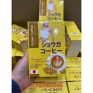 Cà phê gừng collgen hộp 12gói x 10g hỗ trợ giảm cân giảm mỡ đẹp