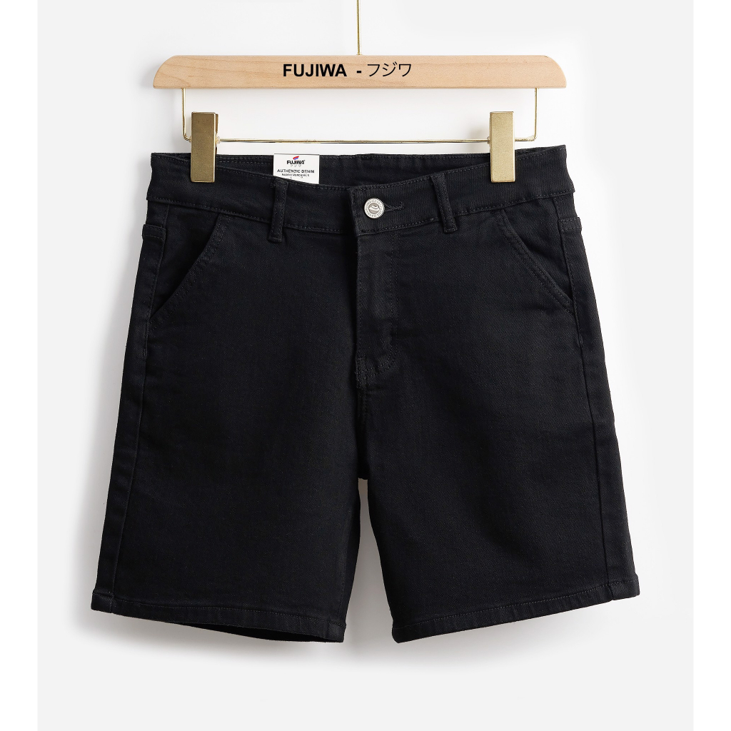 Quần Short Jean Nữ Túi Xéo FUJIWA - TX. Lưng Cao Ngang Rốn, Co Giãn Tốt. Size 26, 27, 28, 29, 30, 31, 32 (42kg - 70kg)