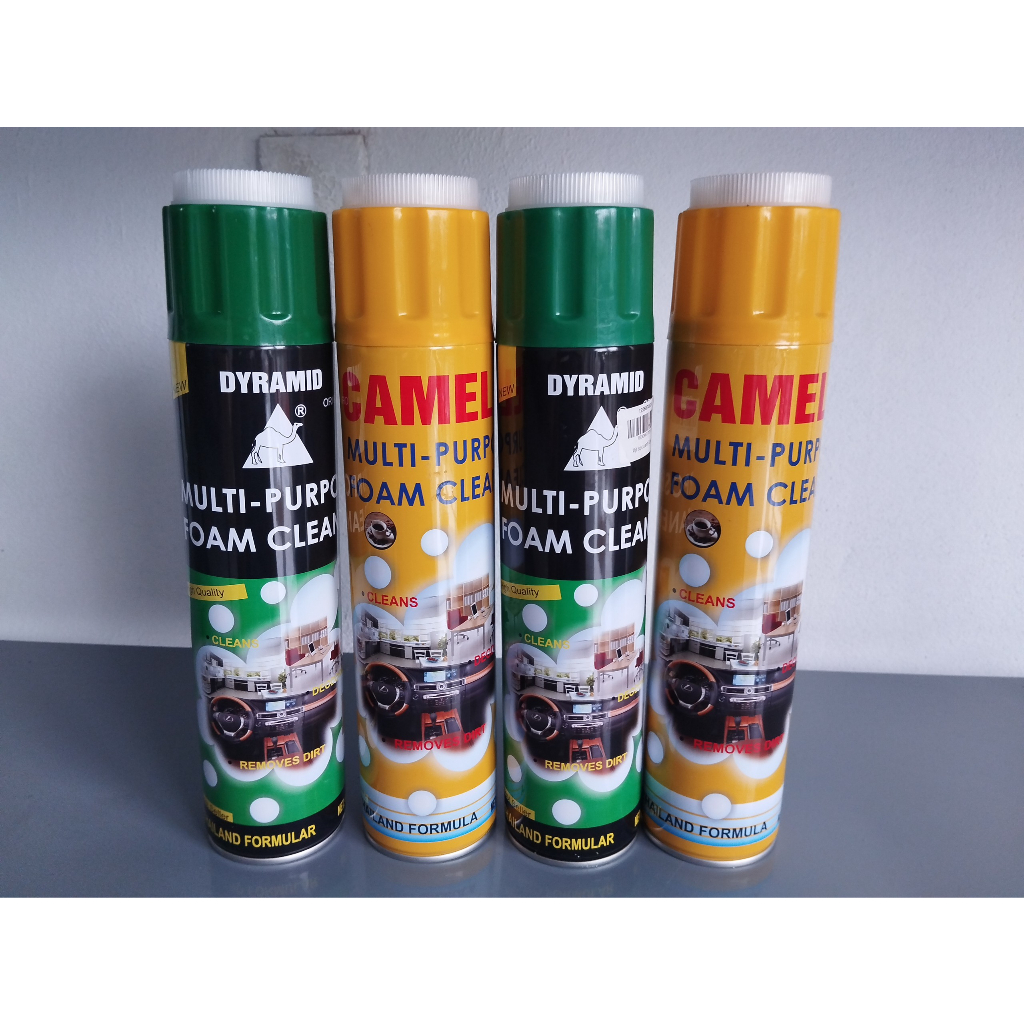 Chai xịt bọt vệ sinh đa năng nội thất, ghế da, trần nỉ ô tô DYRAMID / CAMEL/ Foam Cleaner/ Multi Pur