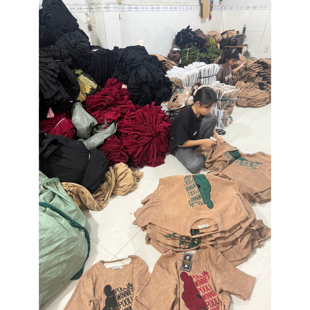 SÉT bộ đồ dài nữ rút eo Bigsize 85kg BEAR