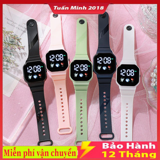 Đồng hồ đeo tay thể thao kỹ thuật số bằng cao su mềm có đèn LED phi hành gia thời trang dành cho nam và nữ