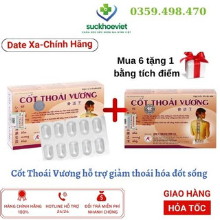 Cốt Thoái Vương hỗ trợ giảm thoái hóa đốt sống hộp 30 viên