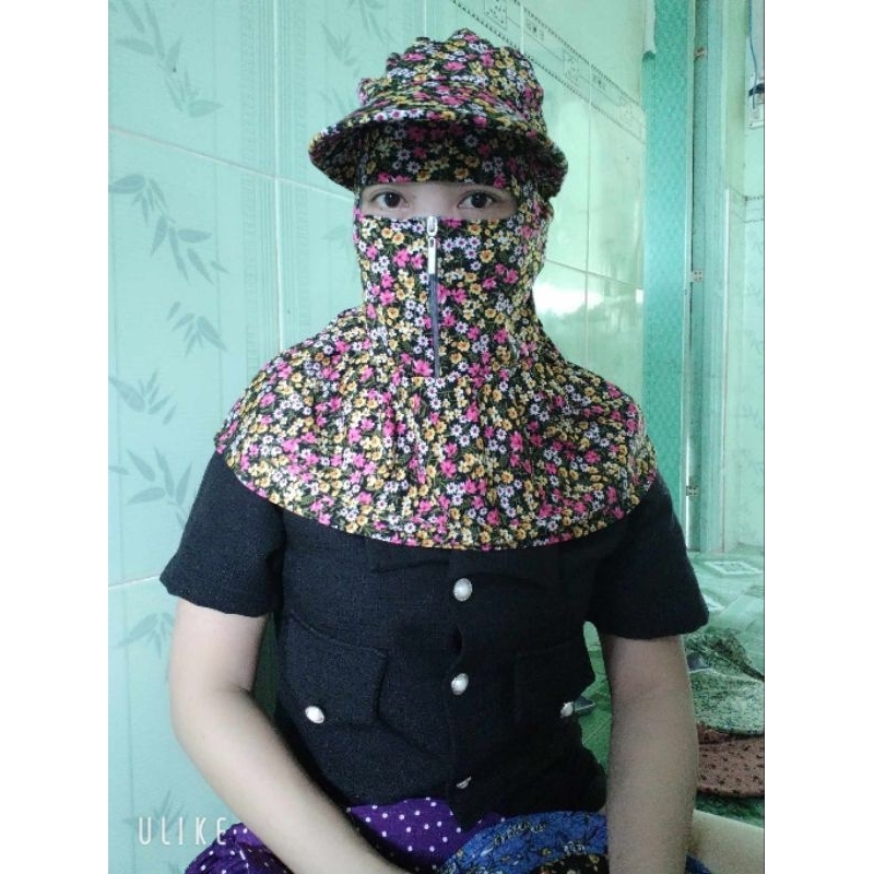 Nón chống nắng dây kéo phía trước