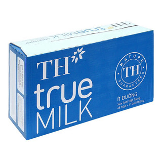 Thùng 48 hộp sữa tươi tiệt trùng ít đường TH true MILK 110ml