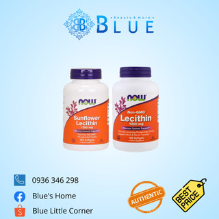 Viên uống chống tắc tia sữa Now Sunflower Lecithin/Non GMO Lecithin 1200mg