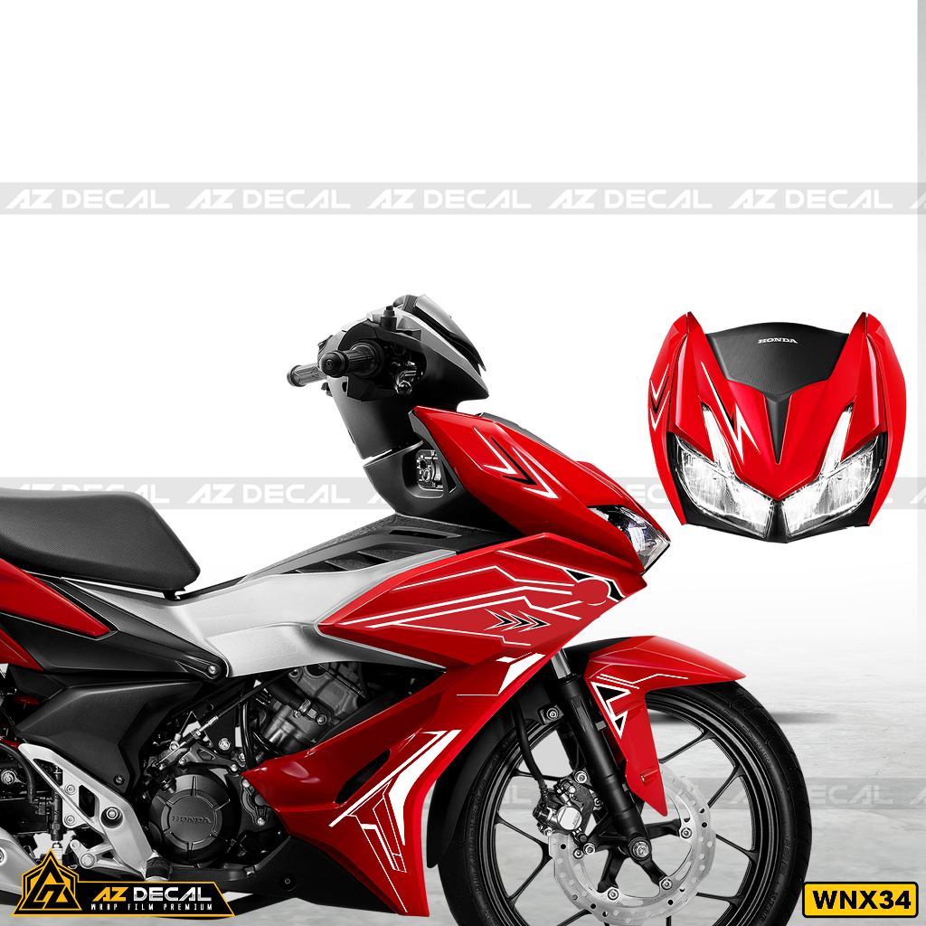 Team Winner X Đa Dạng Màu Xe Đen Đỏ Trắng Xanh...| WNX34 | Tem Decal Xe Máy Rời Chống Nước, Bền Màu, Khuôn Cắt Sẵn