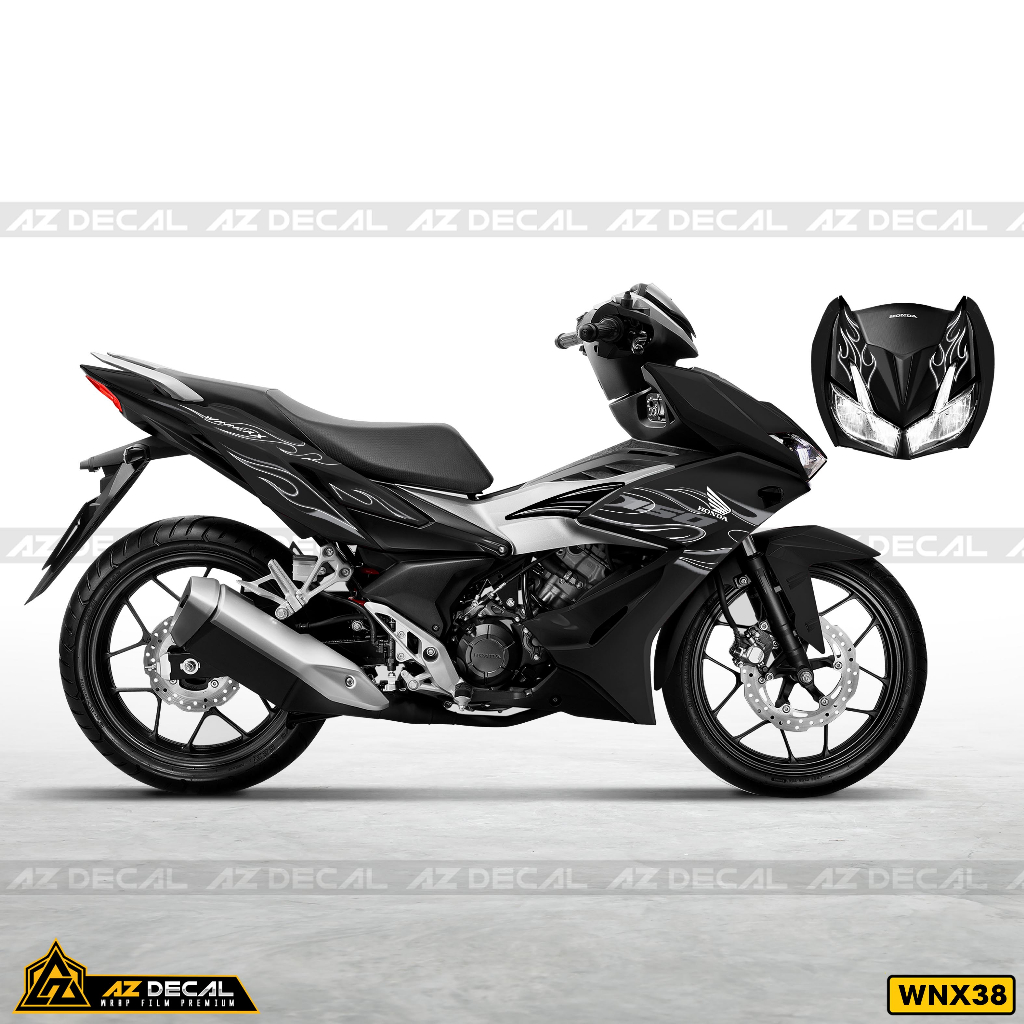 Tem Decal Xe Winner X V2 Xe Trắng Đen | WNX38 | Team Rời Xe Máy Chống Nước Dễ Dán Tại Nhà