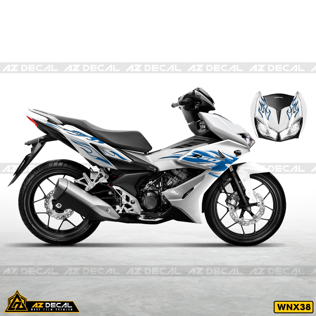 Tem Decal Xe Winner X V2 Xe Trắng Đen | WNX38 | Team Rời Xe Máy Chống Nước Dễ Dán Tại Nhà