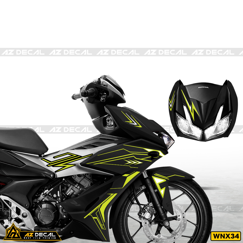 Team Winner X Đa Dạng Màu Xe Đen Đỏ Trắng Xanh...| WNX34 | Tem Decal Xe Máy Rời Chống Nước, Bền Màu, Khuôn Cắt Sẵn