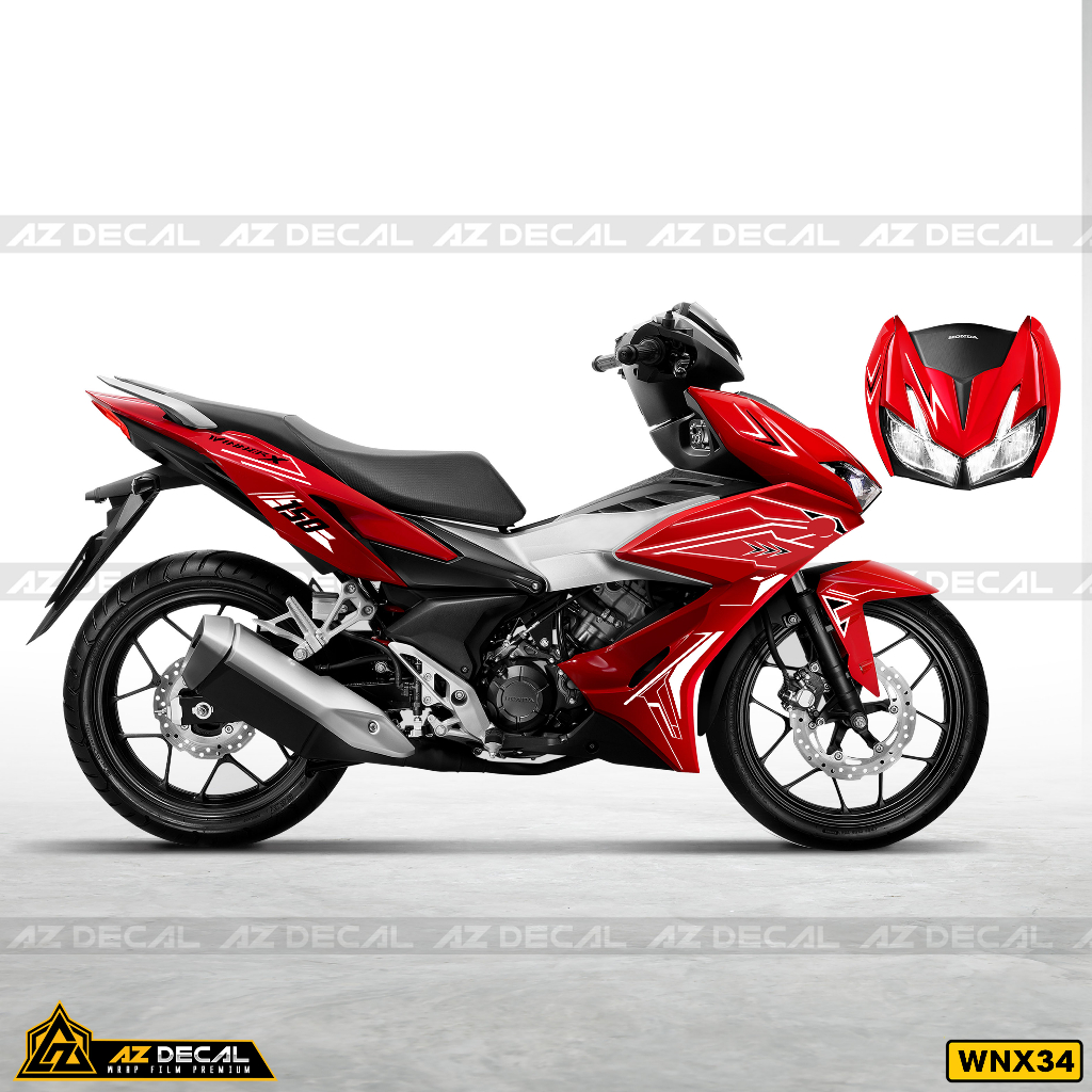 Team Winner X Đa Dạng Màu Xe Đen Đỏ Trắng Xanh...| WNX34 | Tem Decal Xe Máy Rời Chống Nước, Bền Màu, Khuôn Cắt Sẵn