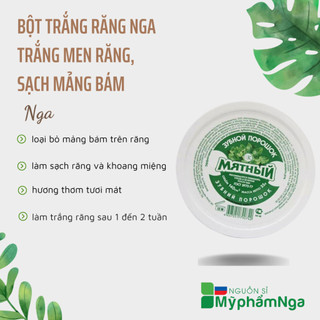 Bột Trắng Răng Nga trắng men răng, sạch mảng bám, thơm miệng