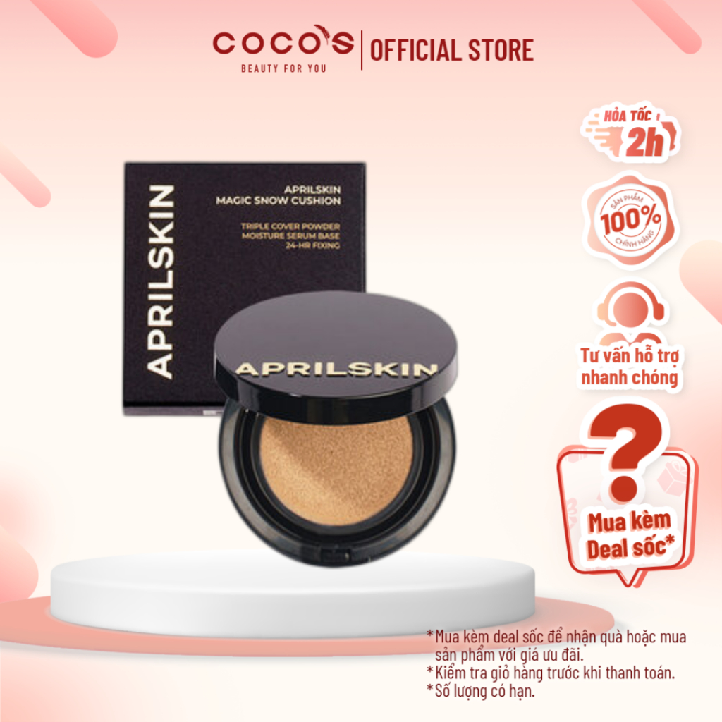 Phấn Nước Aprilskin Ma Thuật Magic Snow Cushion UPGRADE 3.0 15g