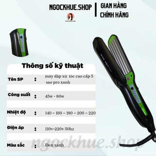 máy duỗi tóc cao cấp 5 sao pro xanh - Ngọc Khuê Shop