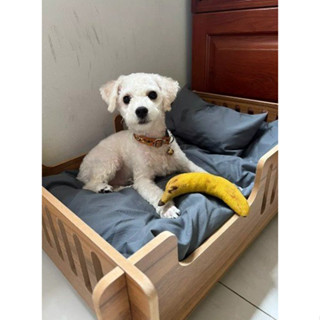 [Hỏa tốc] Giường Gỗ Cho Chó Mèo- Giường Ngủ, Đệm, Ổ Nằm Cho Chó Mèo Thú Cưng