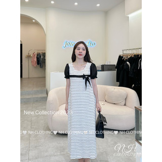 Váy phối tay nơ ngực sm