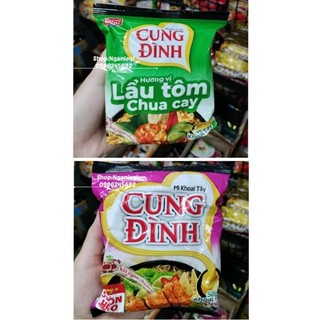 (10 Gói) Mì cung đình lẩu tôm chua cay, sườn heo gói 80g