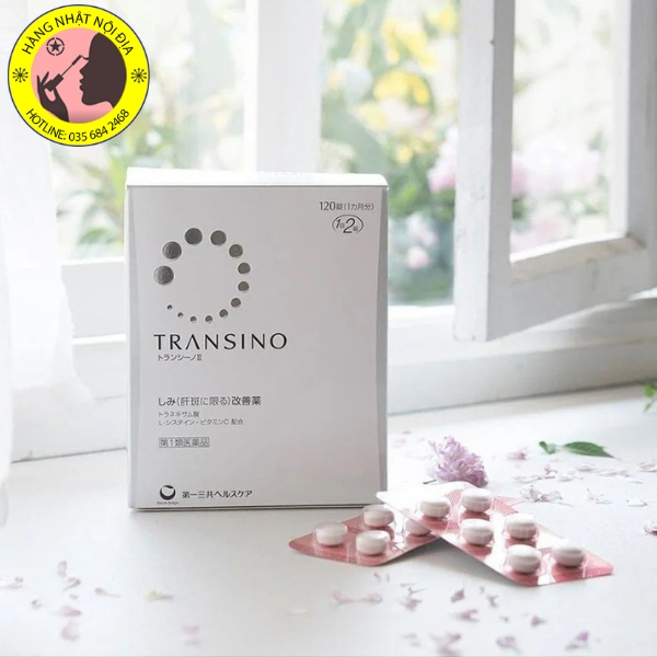 Viên uống trắng da, mờ nám, bay tàn nhang Transino Whitening Nhật Bản (hộp 240 viên)