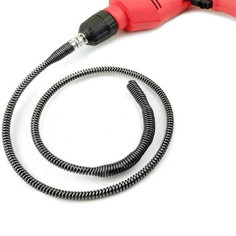 Dây thông tắc cống, thông bồn cầu lò xo inox không gỉ siêu bền 5m, 8m, 10m,12m  có tay quay