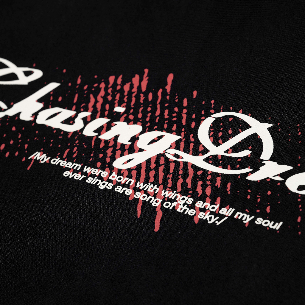 Áo Thun TSUN Dreamer - Đen -  - In Kéo Lụa - Nam/Nữ