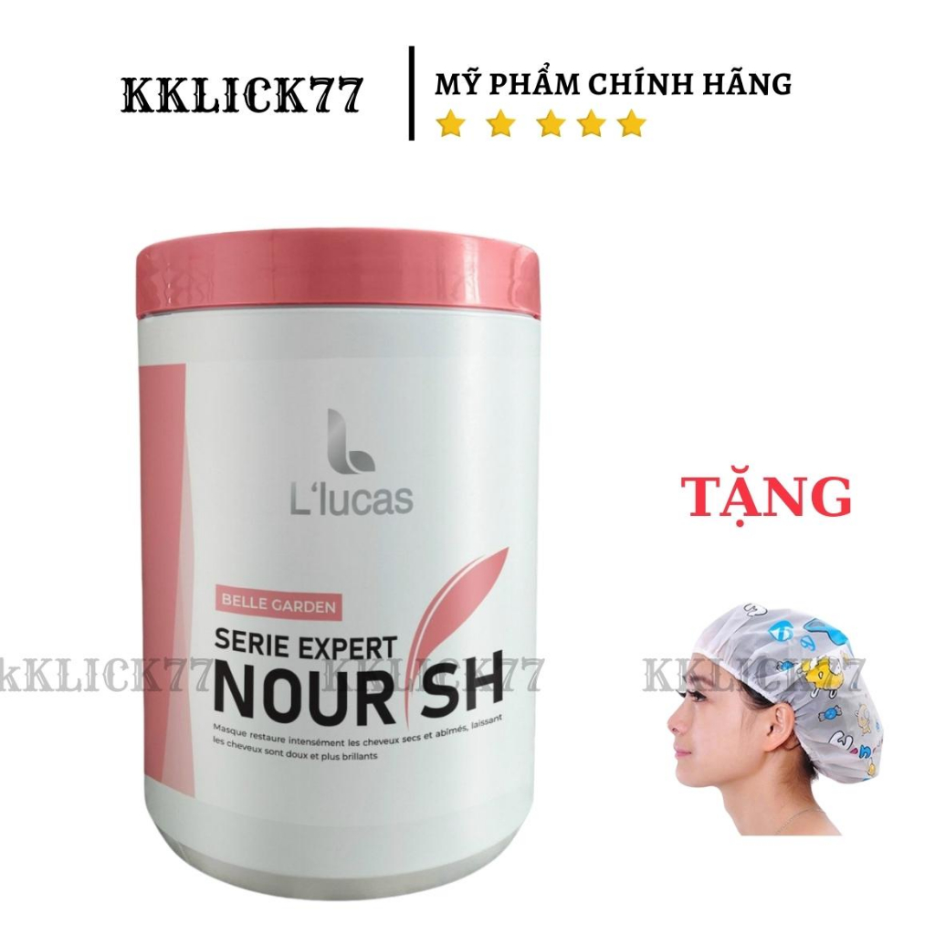 ủ tóc collagen LUCAS siêu mềm mượt hương nước hoa 1000ml KKLICK77 tặng nón ủ tóc
